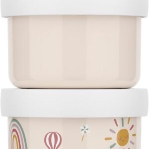 Mepal - Snackbox Stack Mio 3-Delig - Sunshine & Rainbow
