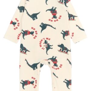 The New - Holiday Rib Jumpsuit - Gardenia Dino