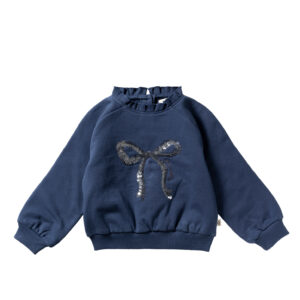 Your Wishes - Ruffle Sweater  - Insignia Blue