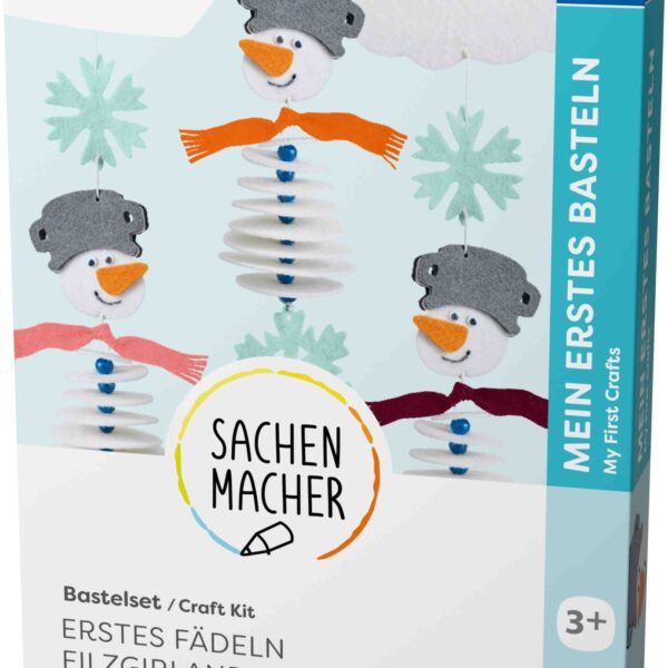 HABA - Bastelset - Vilten Sneeuwman Rijgen