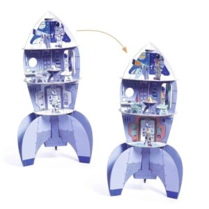 Djeco - 3D Kleurplaat - Ruimte Raket