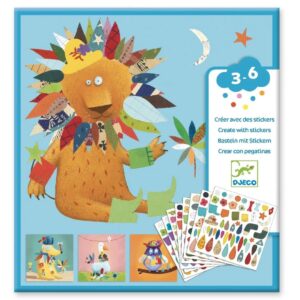 Djeco - Stickerset - Dieren versieren