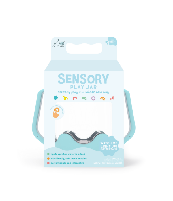 Glo Pals - Sensory play jar Frosty blue