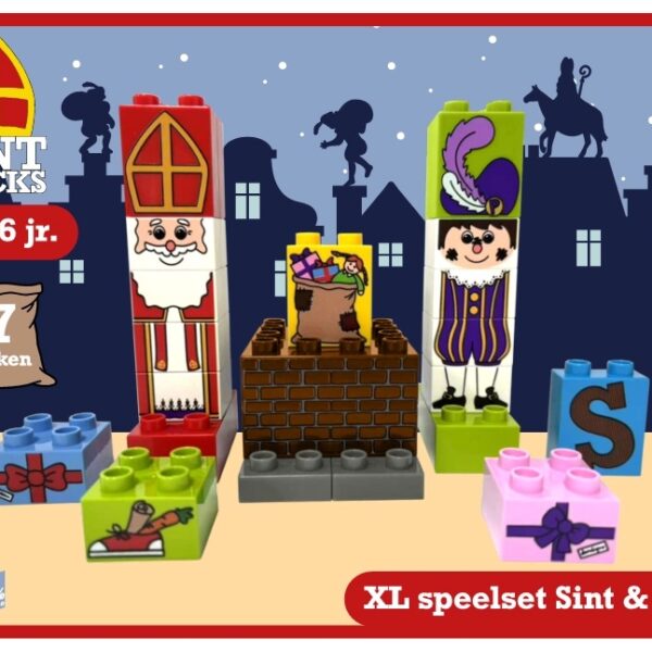Sintbricks - XL speelset Sint & Piet