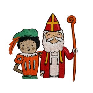Sint en Piet patch (10,6 x 10 cm) - De Schatten Van