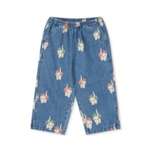 Konges Slojd - Magot Slit  Pants Gots - Bow Kitty Denim