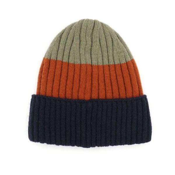 Maximo - Beanie - Gestreept Navy/Multicolor (55-57)