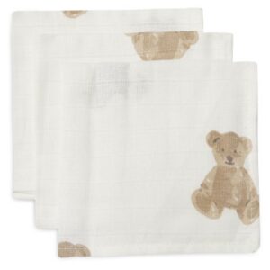 Jollein - Hydrofiel Monddoekje 31X31cm Teddy Bear (3Pack)