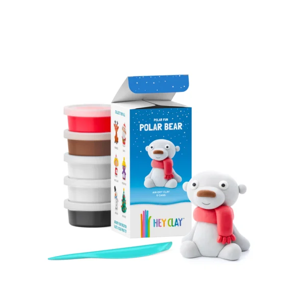 Hey Clay - Winter Holidays Polar Bear - 5 cans