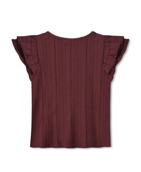 Fliink -  Gabby Ss Blouse - Burgendy
