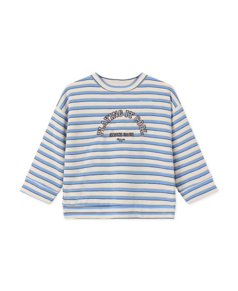 Fliink -  Alvin Stribe Sweatshirt - Sandshell/Marina