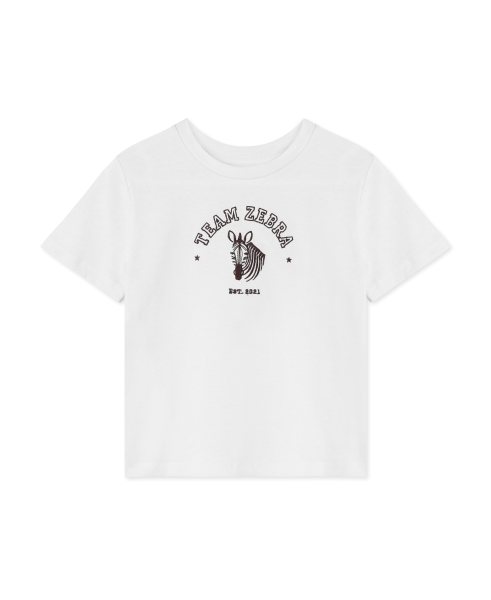 Fliink -  Sommer Zebra T-Shirt - Cloud Dancer
