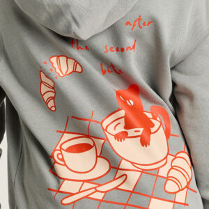 Strøm - Hoodie - Bp Cat In Cereals - Misty Grey