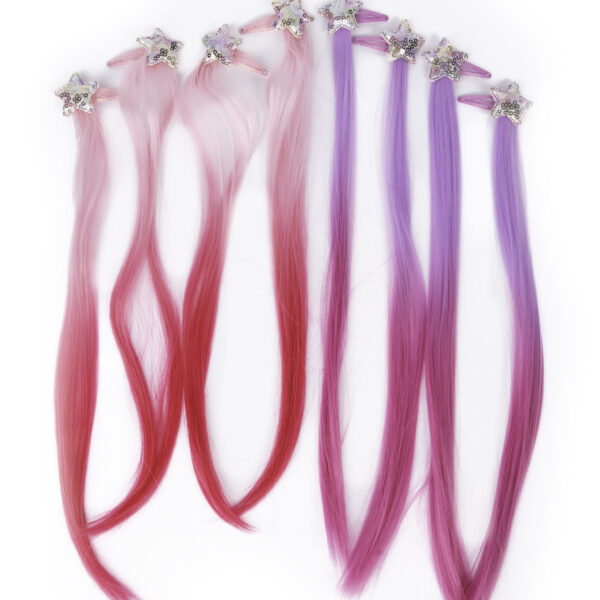 Great Pretenders - Rodeo Drive Clip-on Hair Extensions Set, Multicolour (8 pcs)