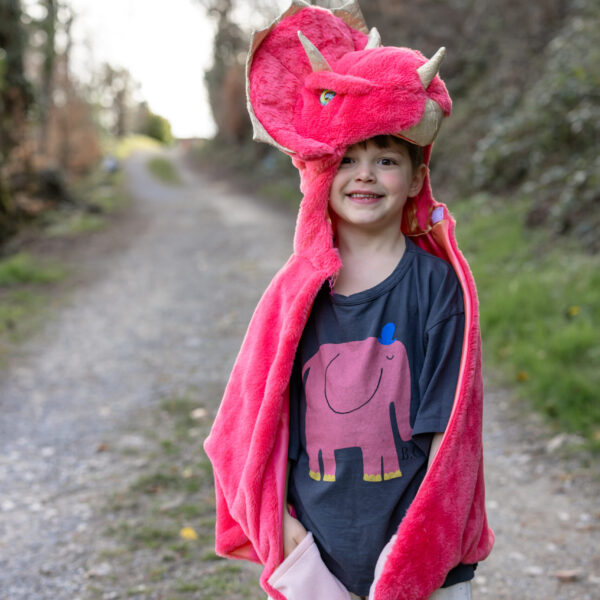 Great Pretenders - Triceratops Cuddle Cape, Red, 98-104