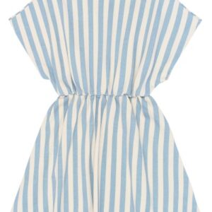 The New - Talia Short Sleeve Dress - Forever Blue Striped