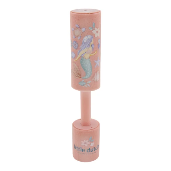 Roze Little Dutch regenstok met zeemeermin en onderwatermotieven voor baby's en peuters