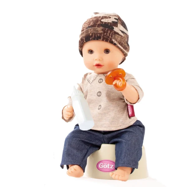 Götz - Sleepy Aquini, "Boy", zonder haar, slaapogen, 33 cm (Inhoud: 7-delig)