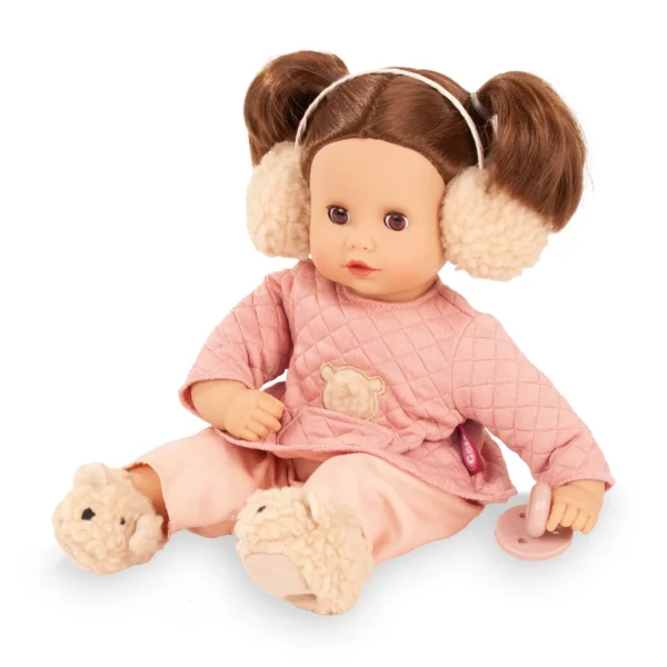 Götz - Muffin, "Bärig", bruin haar, slaapogen, 33 cm