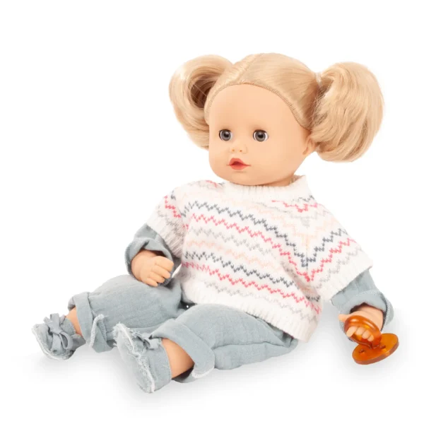 Götz - Muffin, "Zick Zack", blond haar, slaapogen, 33 cm