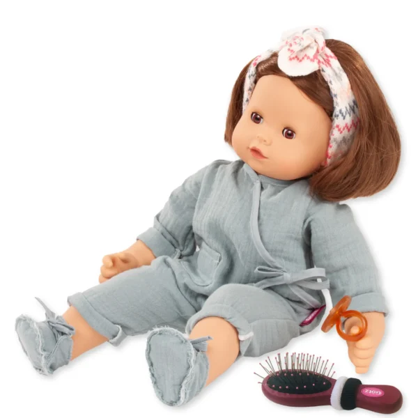 Götz - Maxy-Muffin, "Zick Zack", bruin haar, slaapogen, 42 cm