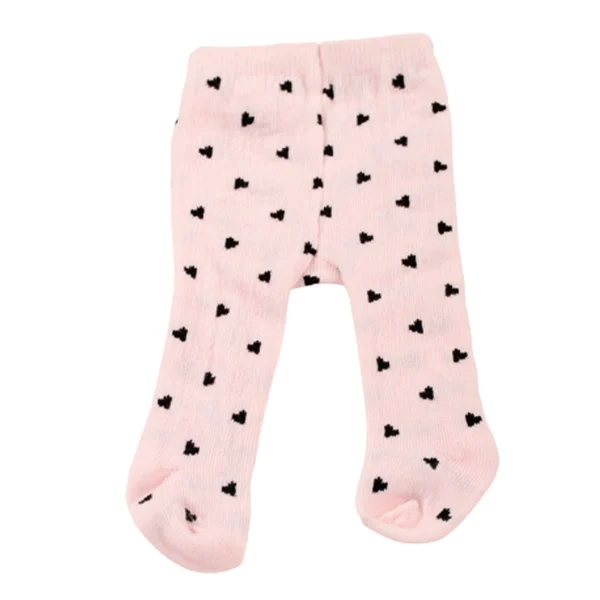 Roze babymaillot met zwarte hartjesprint voor meisjes