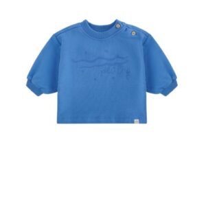Petit Maison - Ker Sweater With Chest Print - Regata Blue