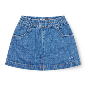 Copenhagen Colors - Organic Pocket Skirt - Indigo Blue Washed