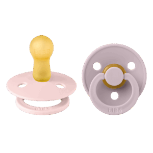 BIBS - Colour speen latex 2-pack - Blossom/Dusky Lilac - Maat 2 (6+ maanden)