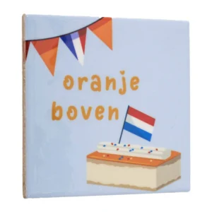 Tegeltje oranje boven