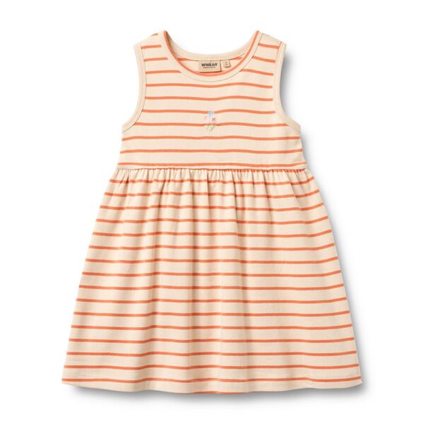 Wheat - Jersey Dress Martha  - Orange Stripe