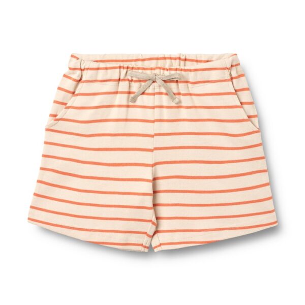 Wheat - Jersey Shorts Kalle  - Orange Stripe