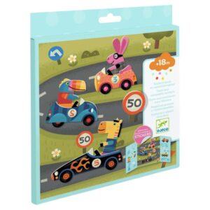Djeco - Herbruikbare stickers - Auto’s