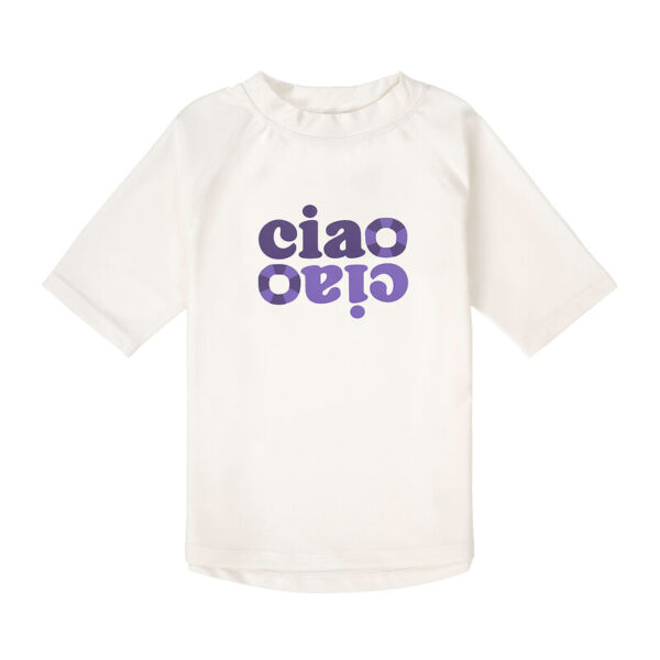 Lassig - Korte Mouw Uv Shirt Purple/Sea Salt -