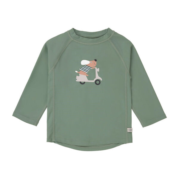 Lassig - Lange Mouw Uv Shirt Scooter/Dog Green -