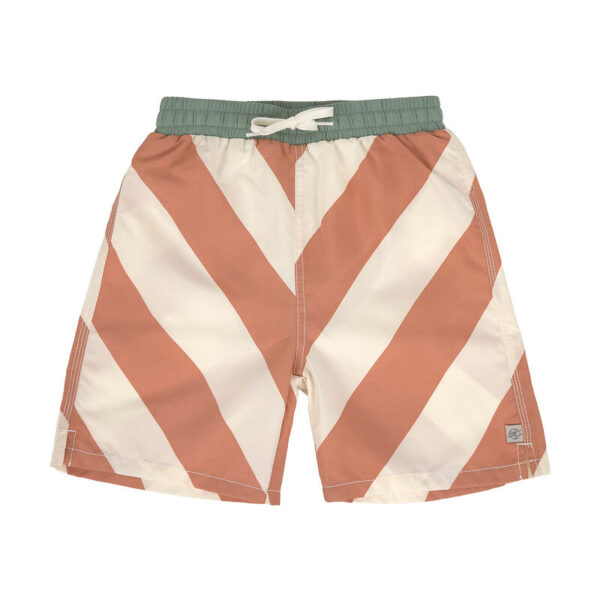 Lassig - Zwembroek Kids Stripes Clay/Sea Salt