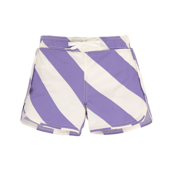 Lassig - Zwembroek meisjes Stripes Purple/Sea Salt