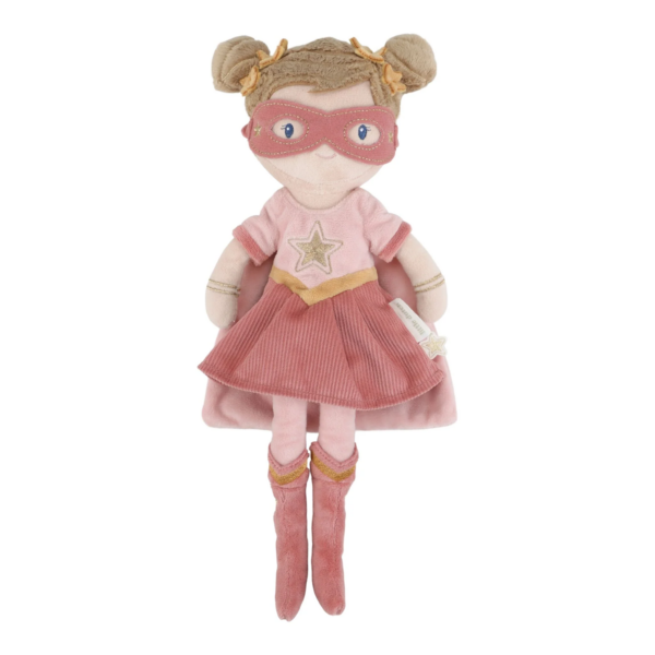 Little Dutch - Knuffelpop Superheld Rosa - 35 cm