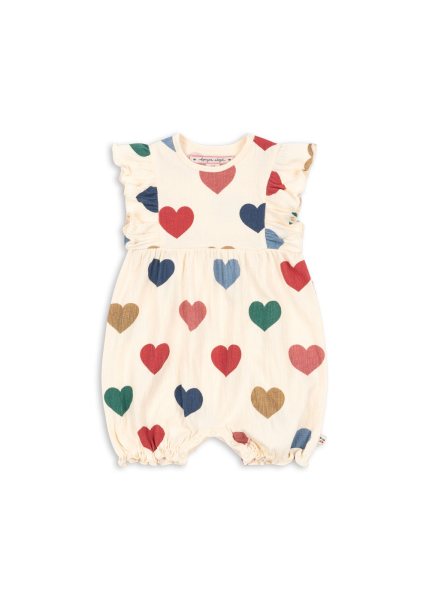 Konges Slojd - Chleo Frill Romper Gots - Bon Coeur Colore