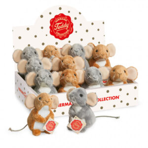 Hermann Teddy - 12 Mice 2 col.ass. in displ. box - 11 cm
