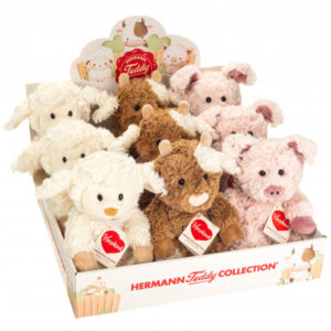 Hermann Teddy - 9 Farm Animals, 3 ass. - 20 cm