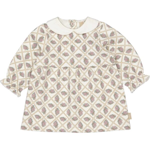 Levv - Dress - AOP White Flower