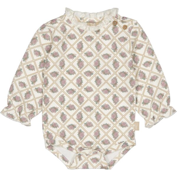 Levv - Shirt - AOP White Flower