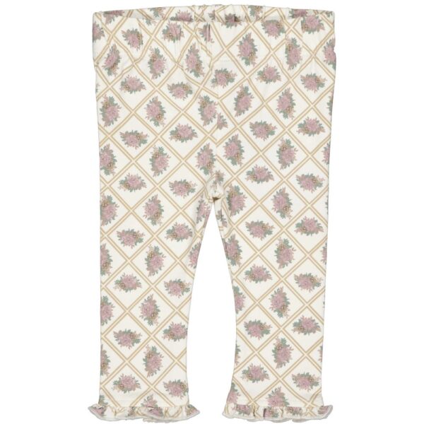 Levv - Pants - AOP White Flower