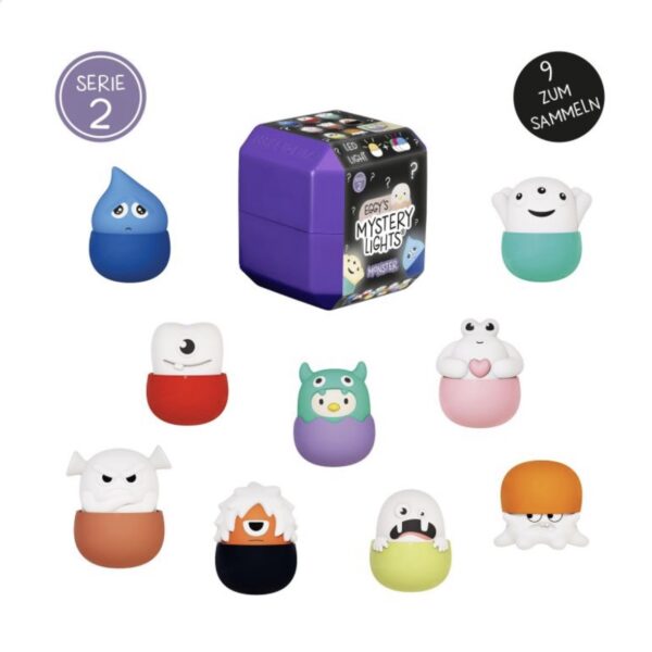 Eggy mystery lights blindbox - Serie 2 monsters