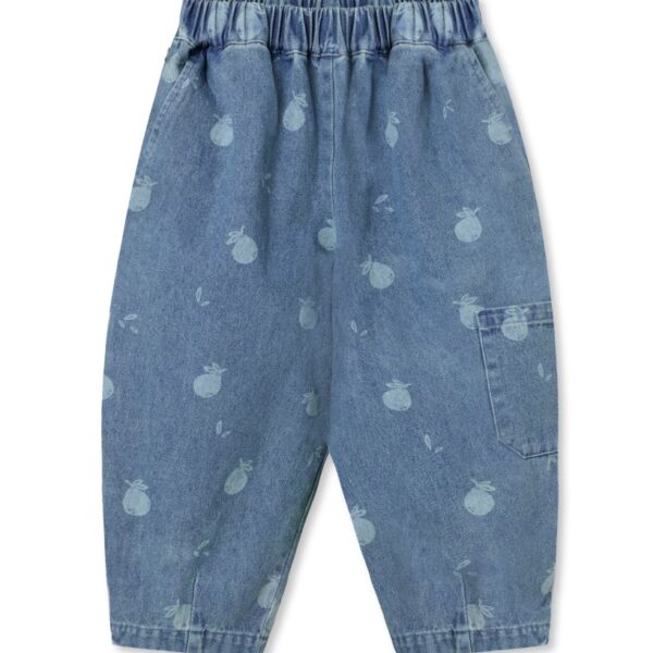 Fliink - Don Denim Duna Cargo Pant - Medium Blue Aop