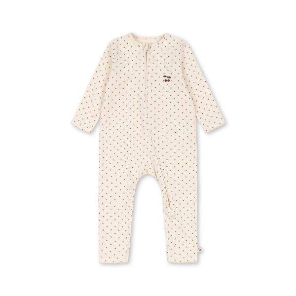 Konges Slojd - Basic Zip Onesie Gots Blue dot
